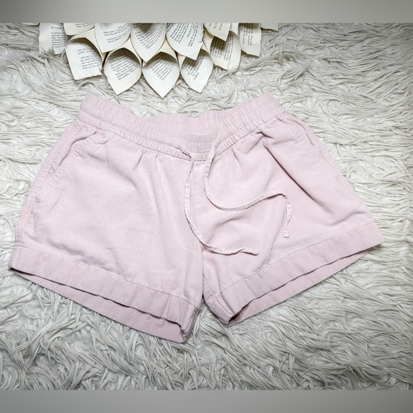 Old Navy Pants - Light Pink Linen Shorts Size Small